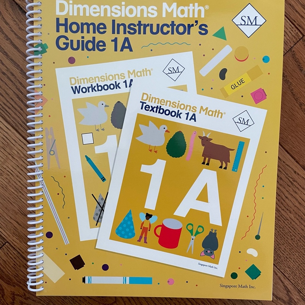 Singapore Math Dimensions Math 1A 1B - Picture 2 of 13